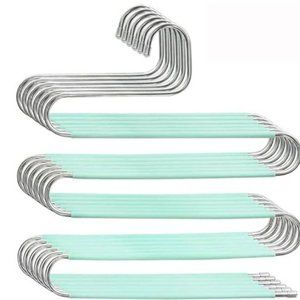 S Shaped, Non Slip Pants Hanger (6 Pack)